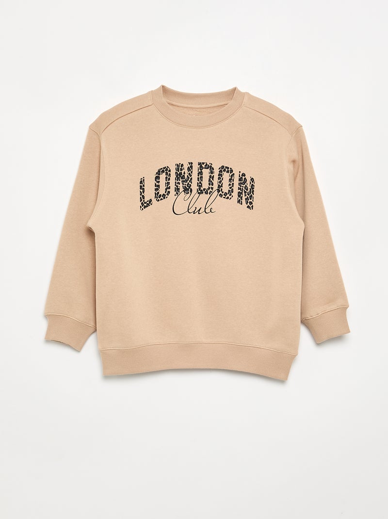 2-Piece Sweatshirt and Leggings Set Beige - Kiabi