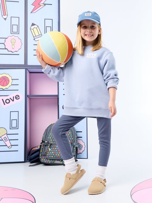 2-Piece Sweatshirt and Leggings Set - Kiabi 2-Piece Sweatshirt and Leggings Set - Kiabi