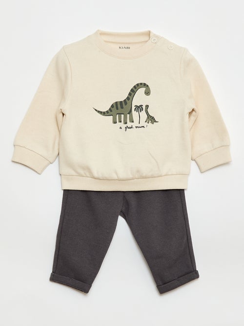 2-piece sweatshirt + trousers set - Kiabi