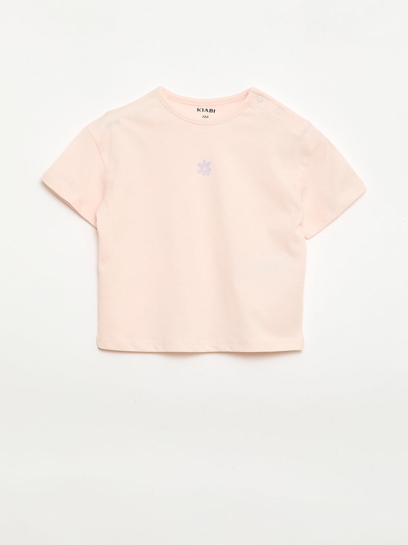 2-Piece T-shirt and Leggings Set Purple - Kiabi