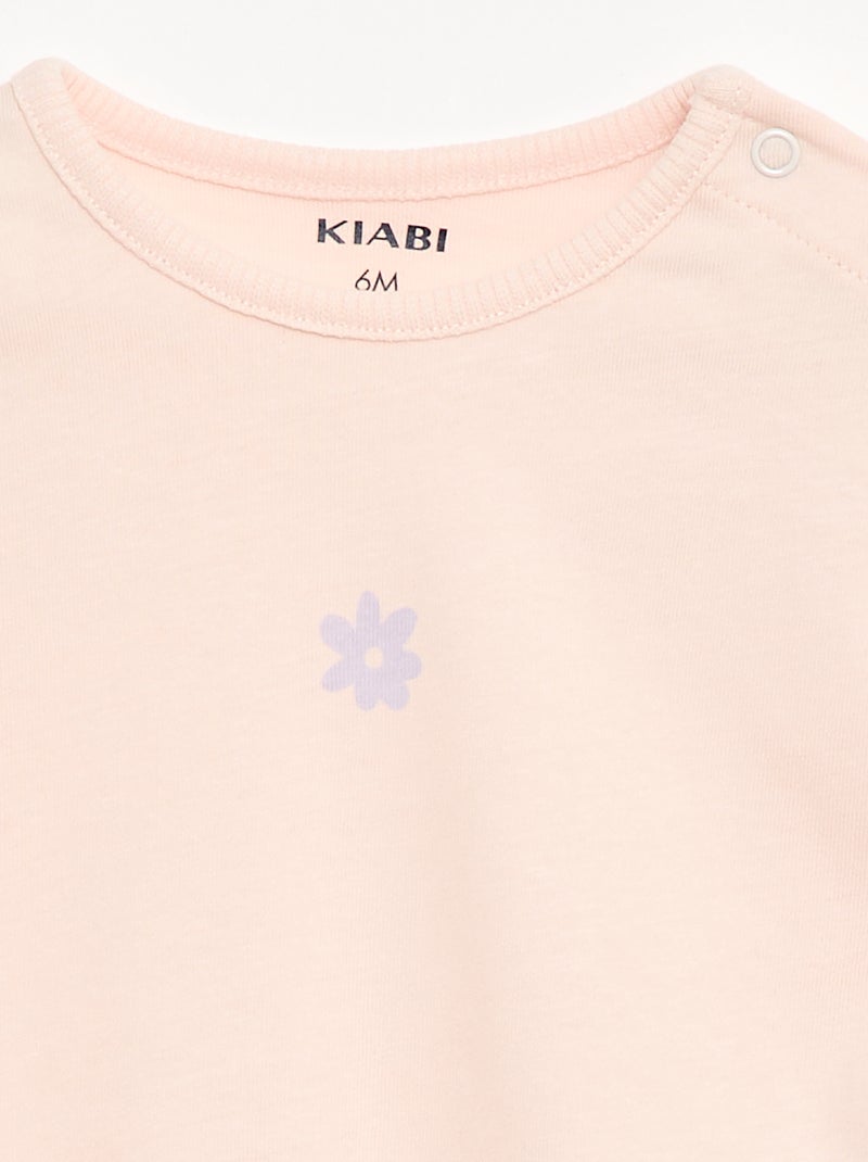 2-Piece T-shirt and Leggings Set Purple - Kiabi