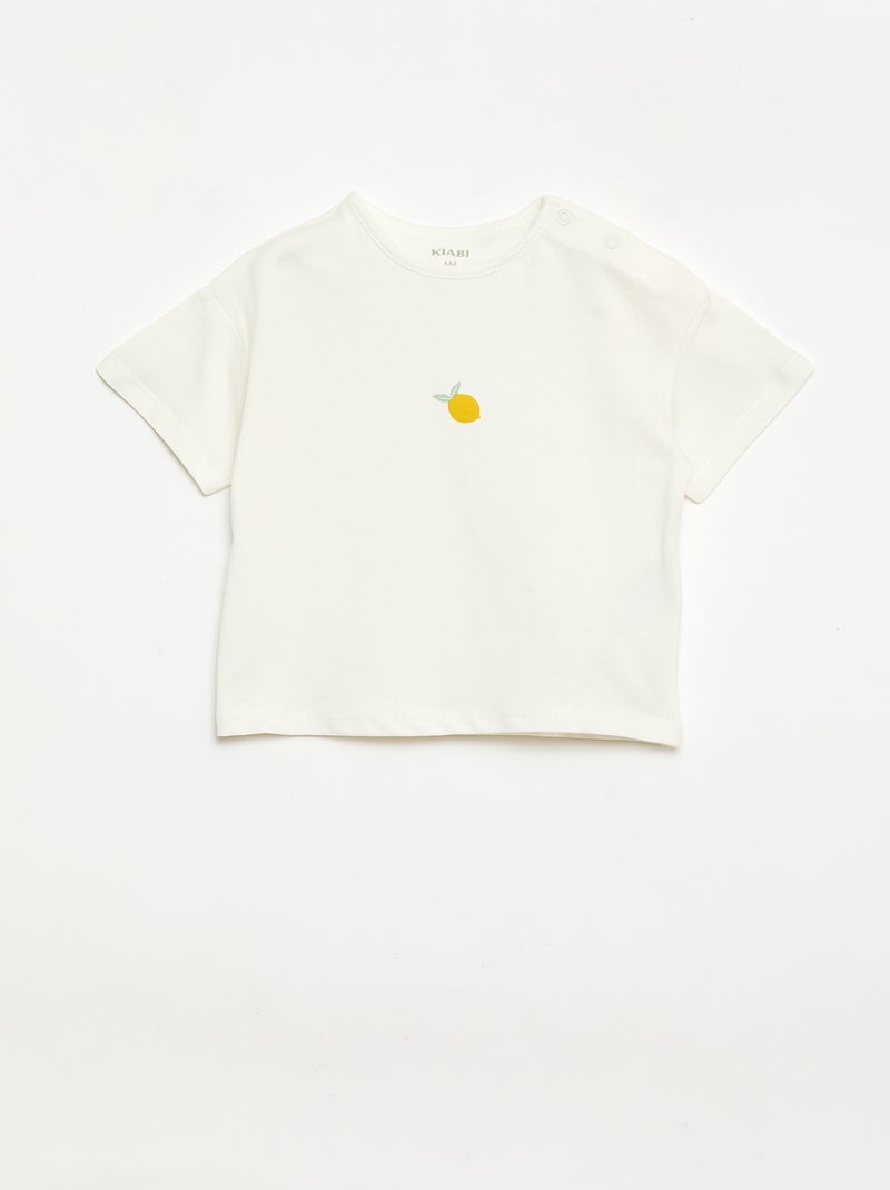 2-Piece T-shirt and Leggings Set Yellow - Kiabi