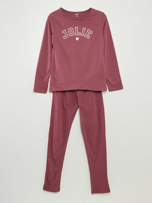 2-piece T-shirt and trousers pyjama set - Kiabi