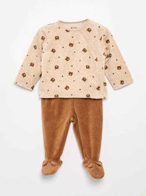 2-piece Velour Pyjamas - Kiabi 2-piece Velour Pyjamas - Kiabi