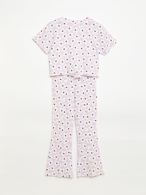 2-Teiler: T-Shirt + Flare-Hose - Kiabi