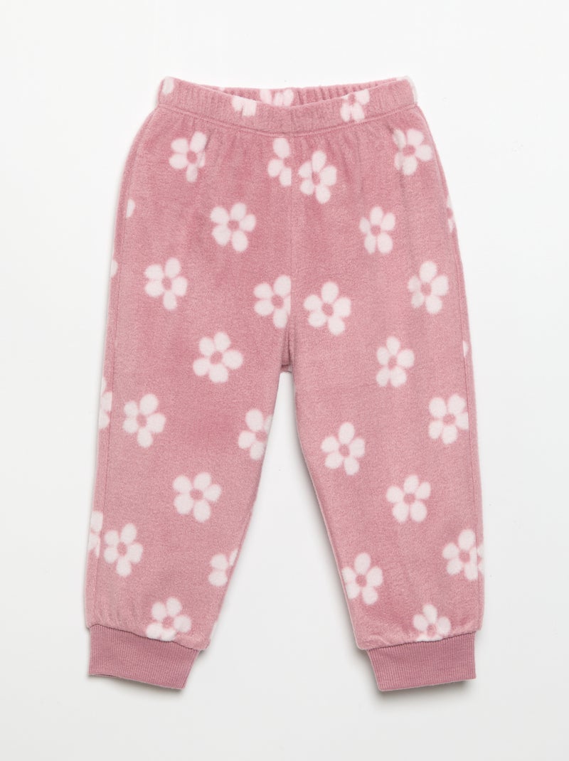 2-teiliger Fleece-Pyjama Rose - Kiabi