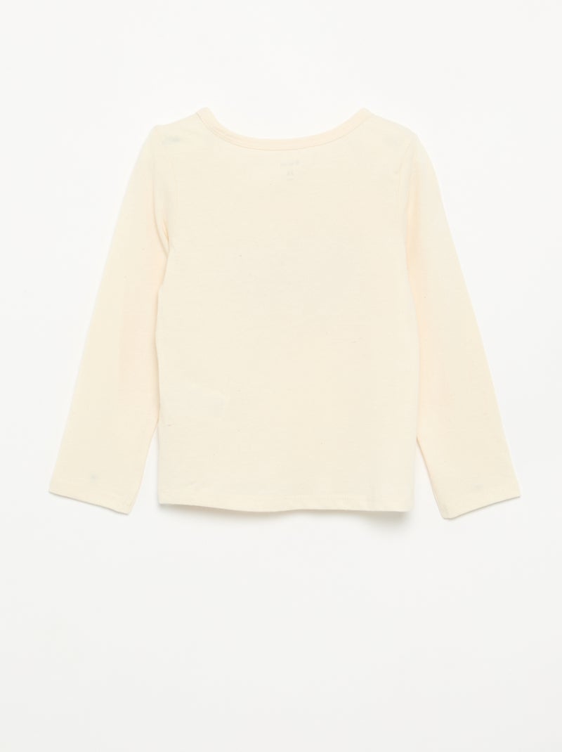 2-teiliger Jersey-Pyjama Beige - Kiabi