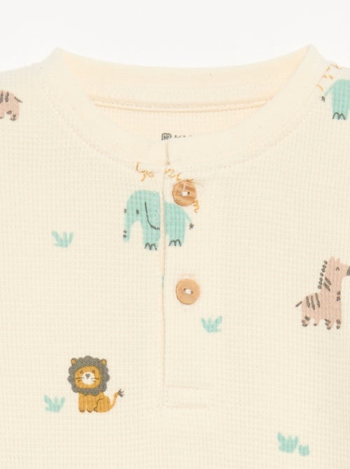 2-teiliger Pyjama - Langarm-T-Shirt + Hose - Kiabi 2-teiliger Pyjama - Langarm-T-Shirt + Hose - Kiabi