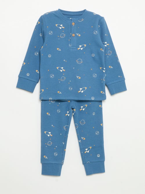 2-teiliger Pyjama - Langarm-T-Shirt + Hose - Kiabi 2-teiliger Pyjama - Langarm-T-Shirt + Hose - Kiabi