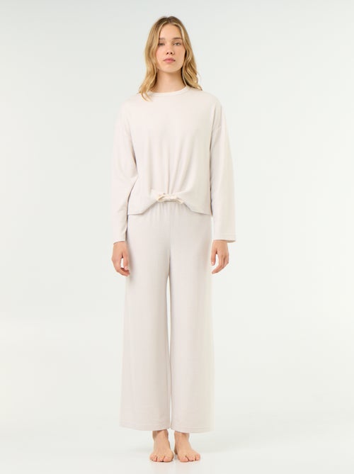 2-teiliger Pyjama - Sweatshirt + Hose - Kiabi