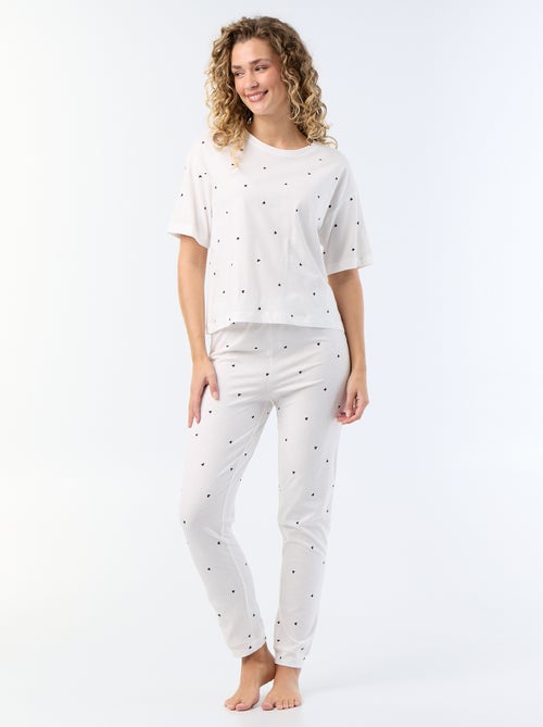 2-teiliger Pyjama - T-Shirt + Hose - Kiabi
