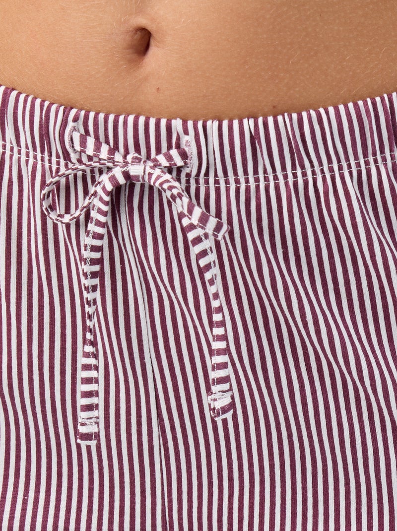 2-teiliger Pyjama - T-Shirt + Hose Rouge - Kiabi