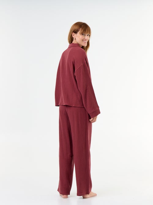 2-teiliger Pyjama – aus Baumwollgaze - Kiabi