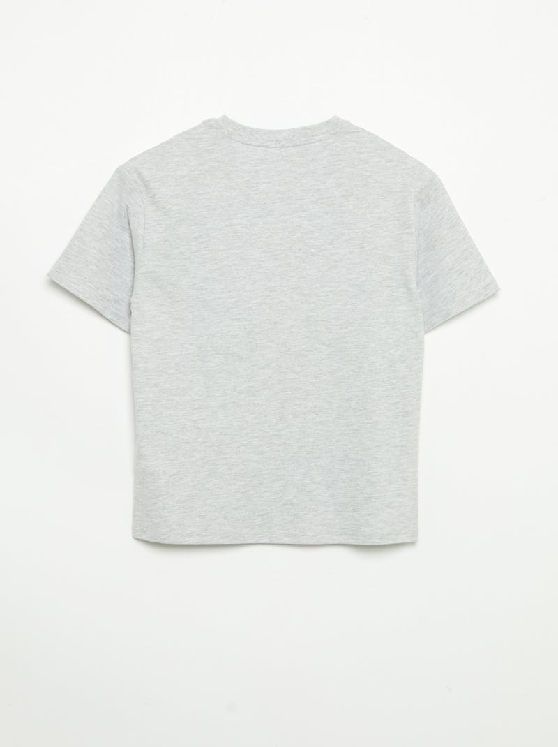 2-teiliger Pyjama – Kurzarm-T-Shirt + Hose Blau - Kiabi