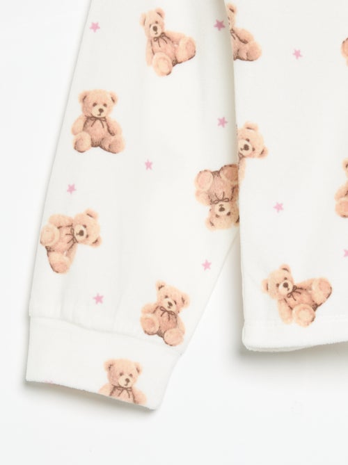 2-teiliger Pyjama mit Aufdruck - Sweatshirt + Hose - Kiabi