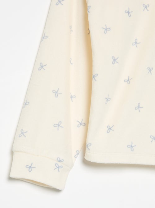 2-teiliger Pyjama mit Aufdruck - Sweatshirt + Hose - Kiabi
