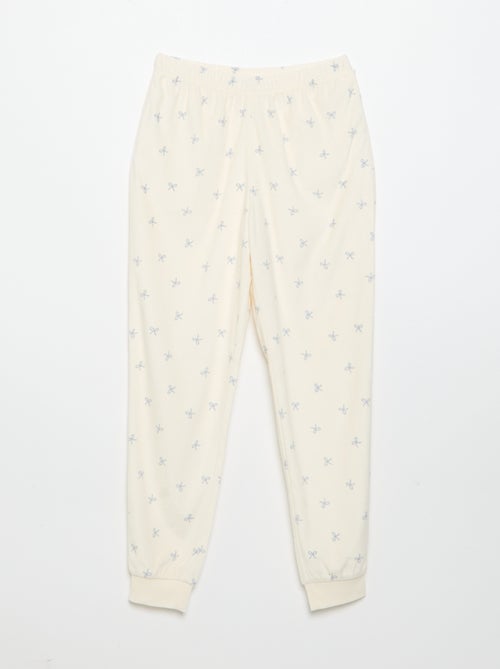 2-teiliger Pyjama mit Aufdruck - Sweatshirt + Hose - Kiabi