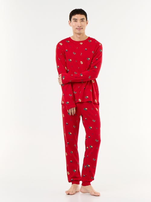 2-teiliger Pyjama T-Shirt + Hose 'Weihnachten' - Kiabi
