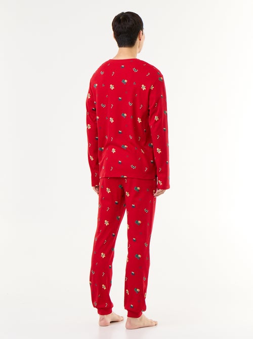 2-teiliger Pyjama T-Shirt + Hose 'Weihnachten' - Kiabi