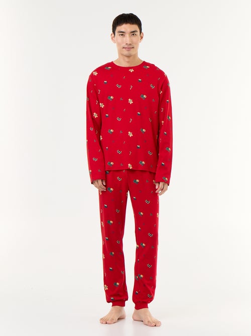 2-teiliger Pyjama T-Shirt + Hose 'Weihnachten' - Kiabi
