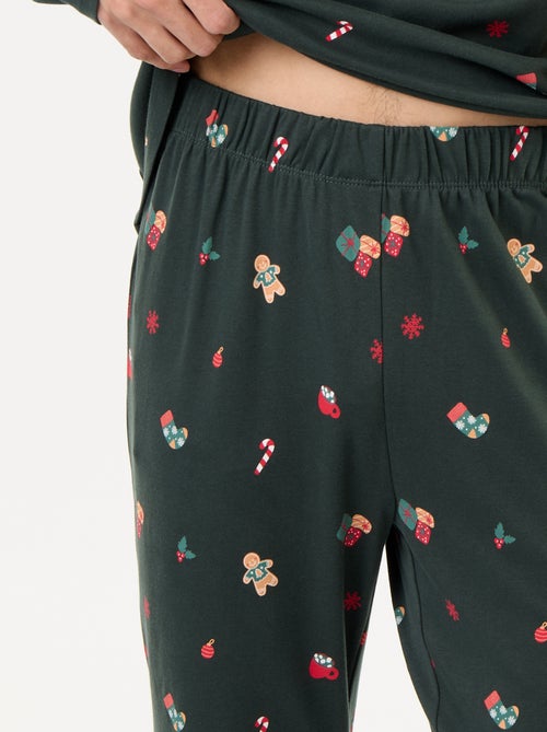 2-teiliger Pyjama T-Shirt + Hose 'Weihnachten' - Kiabi