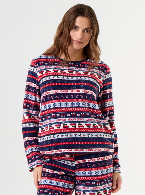 2-teiliges Fleece-Pyjama-Set - Kiabi