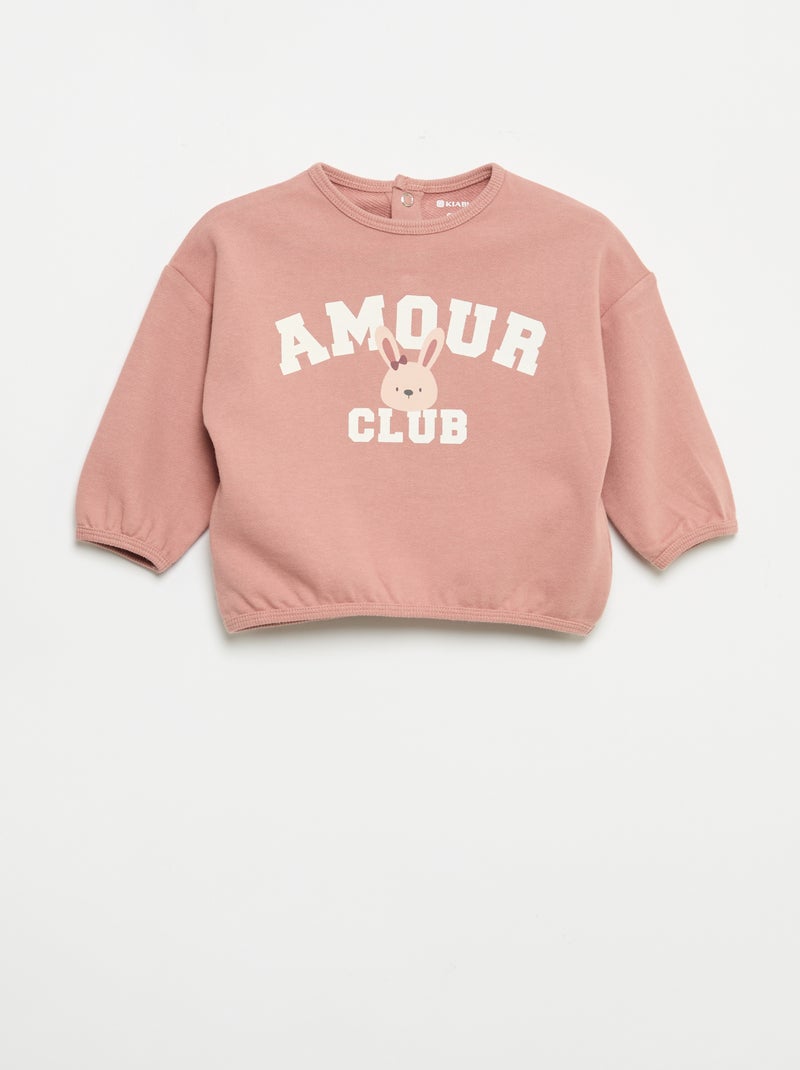2-teiliges Fleece-Set Rose - Kiabi