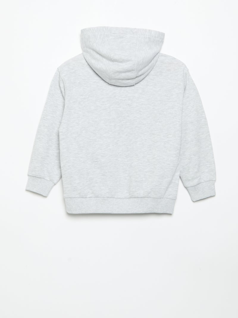 2-teiliges Jogging-Set: Kapuzen-Sweatshirt mit Reissverschluss und Jogginghose Gris - Kiabi