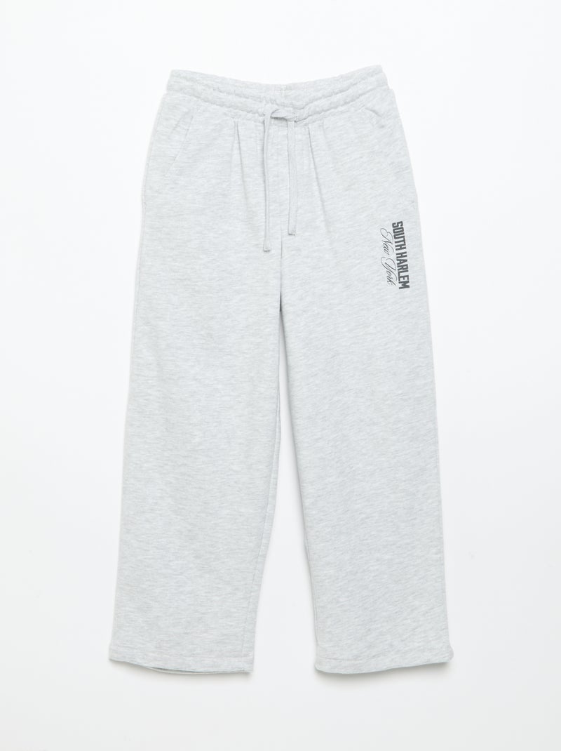 2-teiliges Jogging-Set: Kapuzen-Sweatshirt mit Reissverschluss und Jogginghose Gris - Kiabi