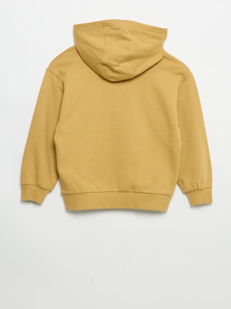 2-teiliges Jogging-Set: Kapuzen-Sweatshirt mit Reissverschluss und Jogginghose Jaune - Kiabi