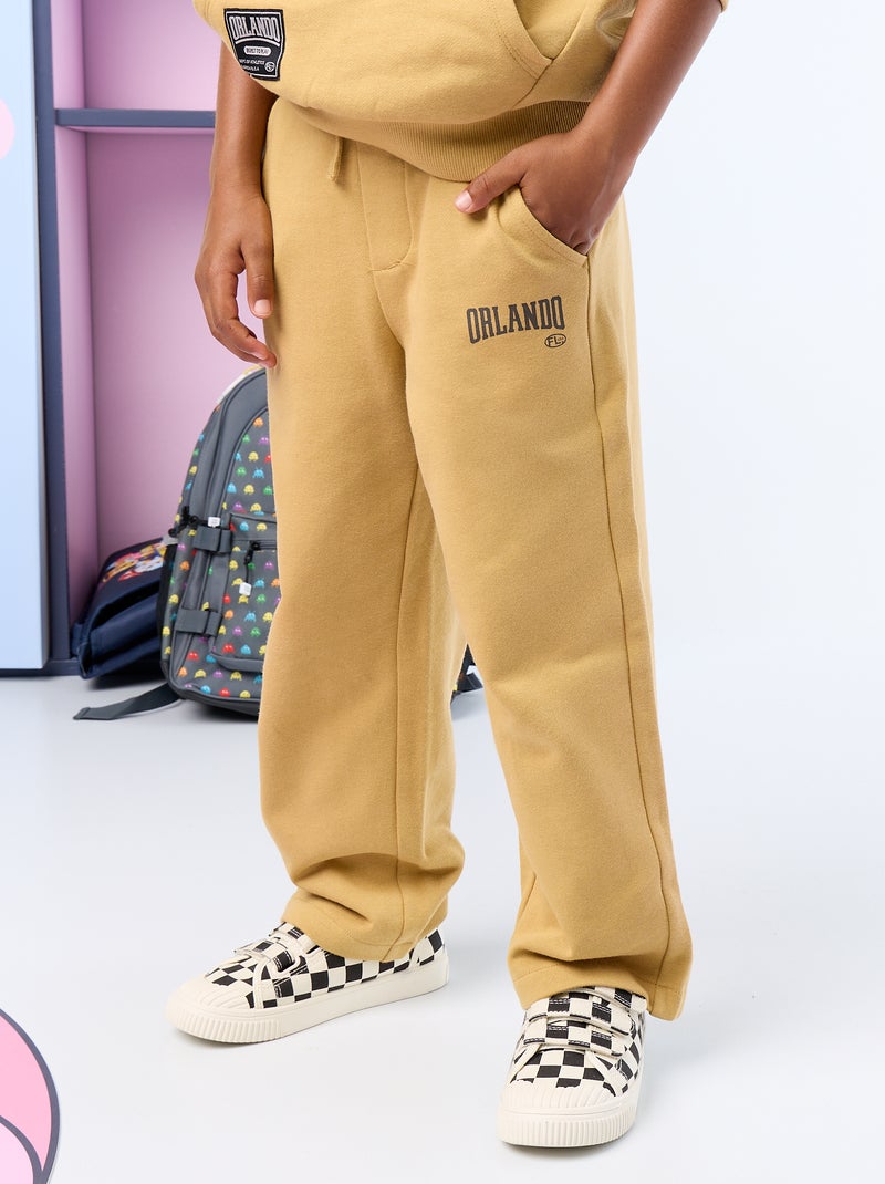 2-teiliges Jogging-Set: Kapuzen-Sweatshirt mit Reissverschluss und Jogginghose Jaune - Kiabi