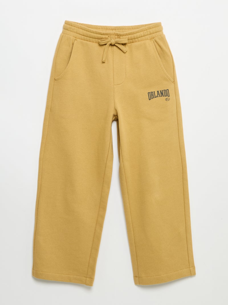2-teiliges Jogging-Set: Kapuzen-Sweatshirt mit Reissverschluss und Jogginghose Jaune - Kiabi