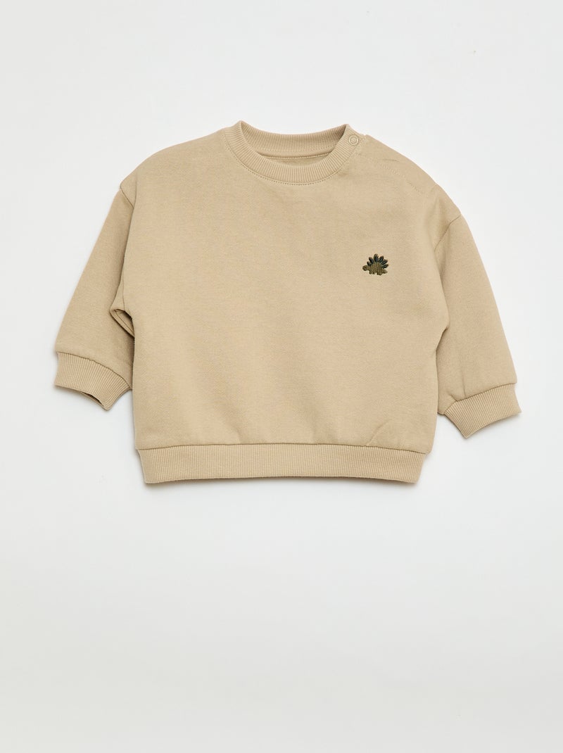 2-teiliges Jogging-Set: Sweatshirt + Hose Beige - Kiabi