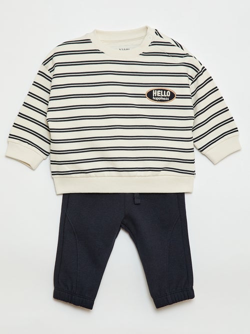 2-teiliges Jogging-Set: Sweatshirt + Hose - Kiabi
