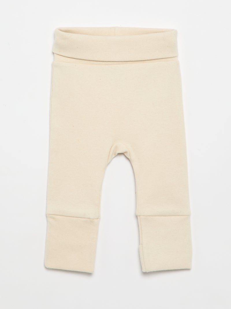 2-teiliges Pyjama-Set - einfach anzuziehende Kollektion Beige - Kiabi