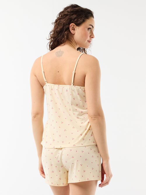 2-teiliges Pyjama-Set mit bedruckten Shorts - Kiabi