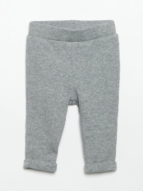 2-teiliges Rippstrick-Set - Sweatshirt + Hose - Kiabi