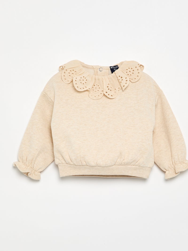 2-teiliges Set - Pullover + Hose Beige - Kiabi