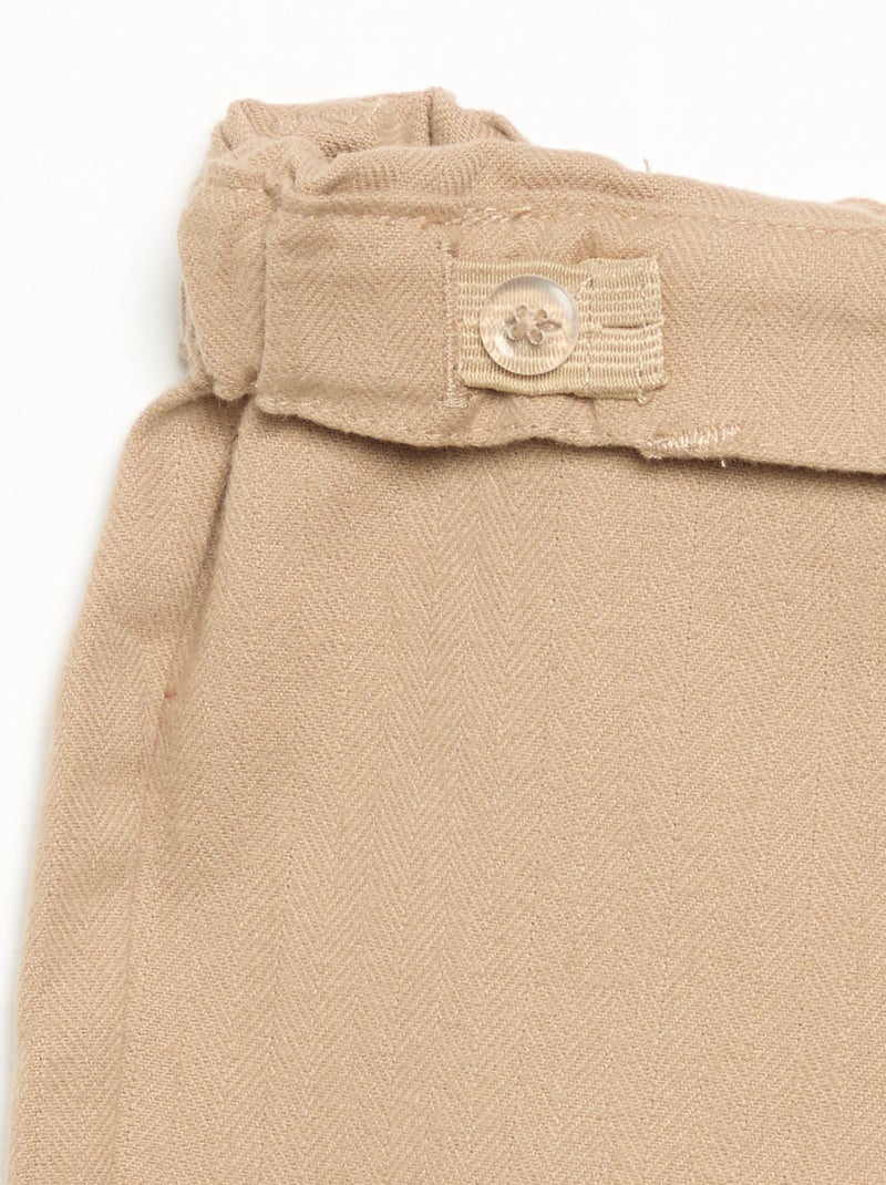 2-teiliges Set - Pullover + Hose Beige - Kiabi
