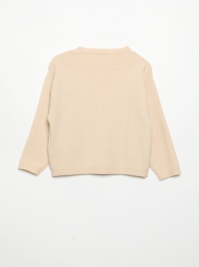 2-teiliges Set - Pullover + Hose Beige - Kiabi
