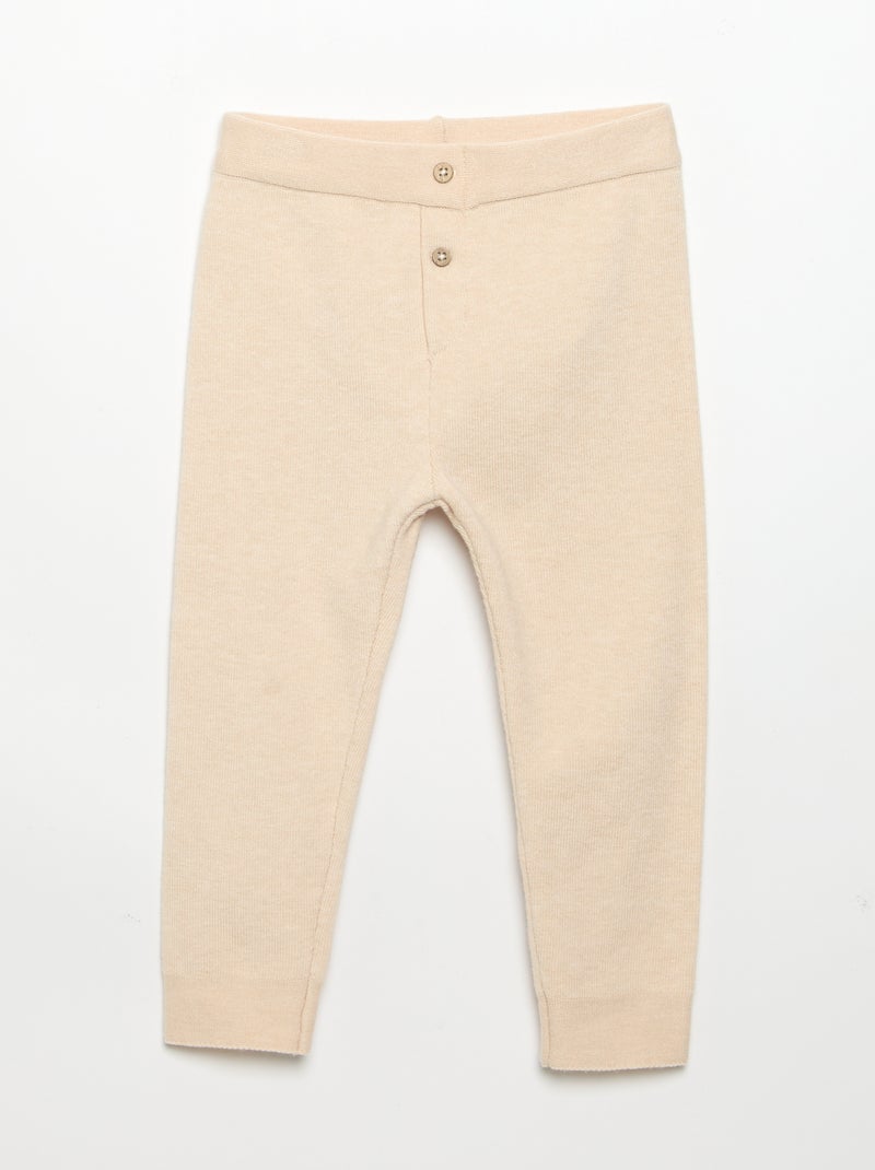 2-teiliges Set - Pullover + Hose Beige - Kiabi