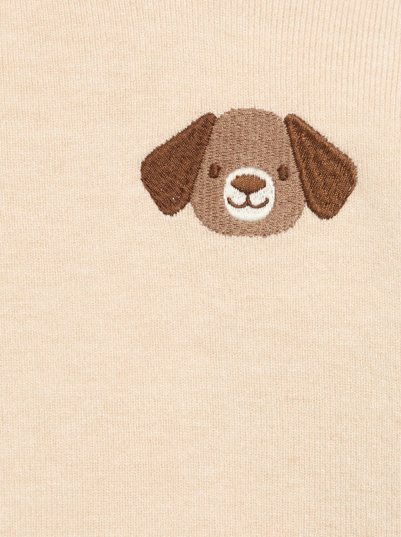 2-teiliges Set - Pullover + Hose Beige - Kiabi