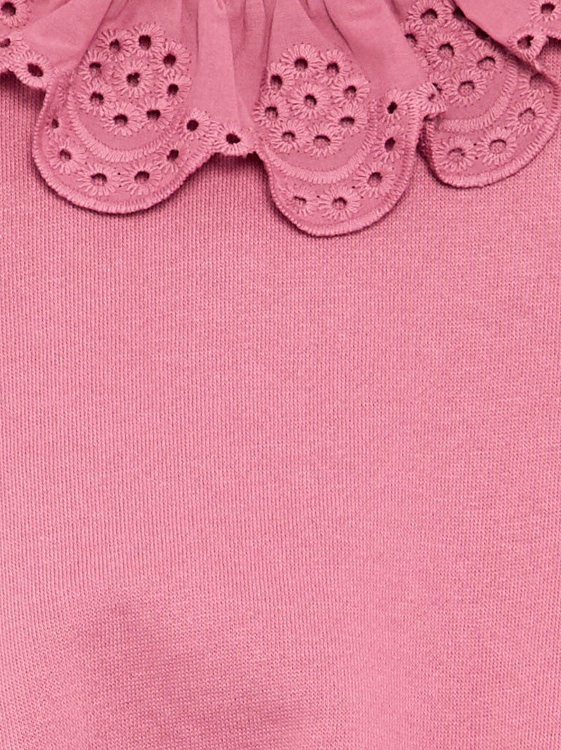 2-teiliges Set - Pullover + Hose Rose - Kiabi