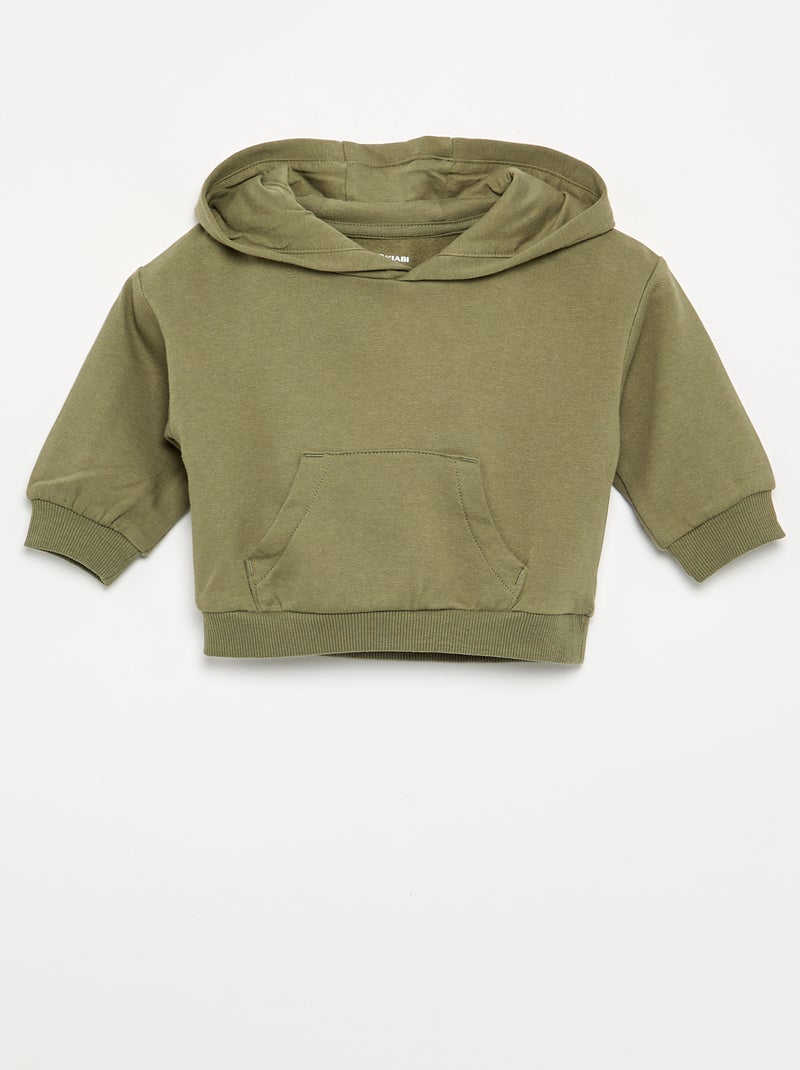 2-teiliges Set - Sweatshirt + Hose Vert - Kiabi