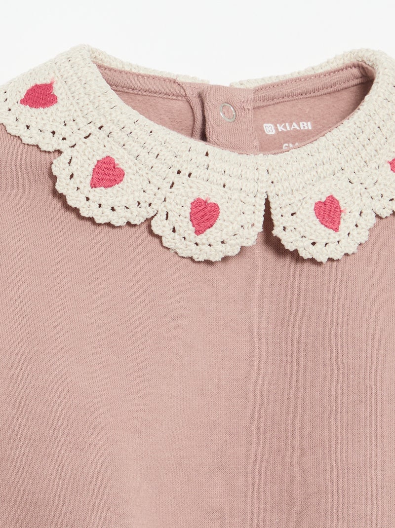 2-teiliges Set - Sweatshirt + Leggings Rosa - Kiabi