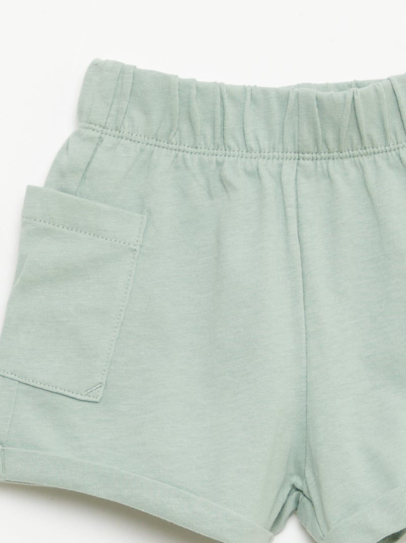 2-teiliges Set: Shorts + T-Shirt Weiß - Kiabi