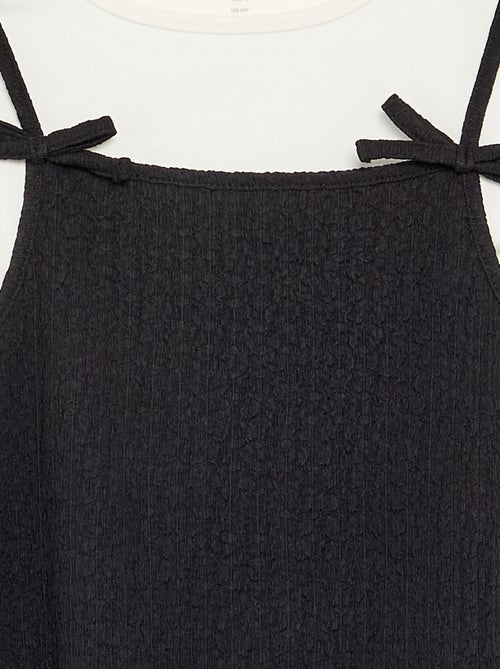 2-teiliges Set: Spaghettiträgerkleid und T-Shirt - Kiabi
