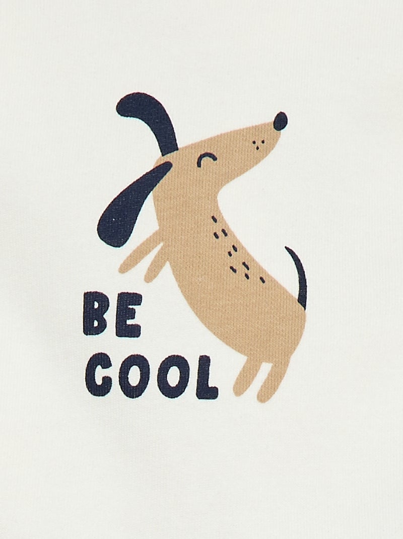 2-teiliges Set: Sweatshirt + Hose Beige - Kiabi