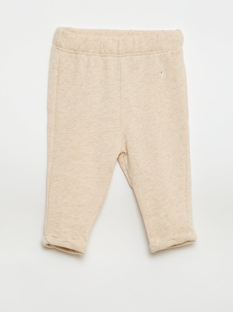 2-teiliges Set: Sweatshirt + Hose Beige - Kiabi