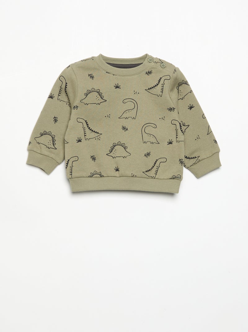 2-teiliges Set: Sweatshirt + Hose Khaki - Kiabi